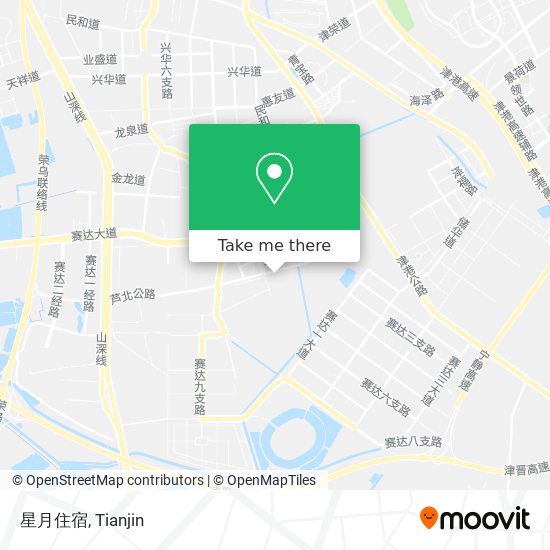 星月住宿 map