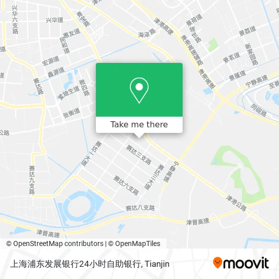 上海浦东发展银行24小时自助银行 map