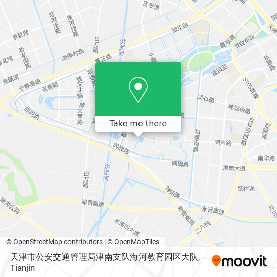 天津市公安交通管理局津南支队海河教育园区大队 map