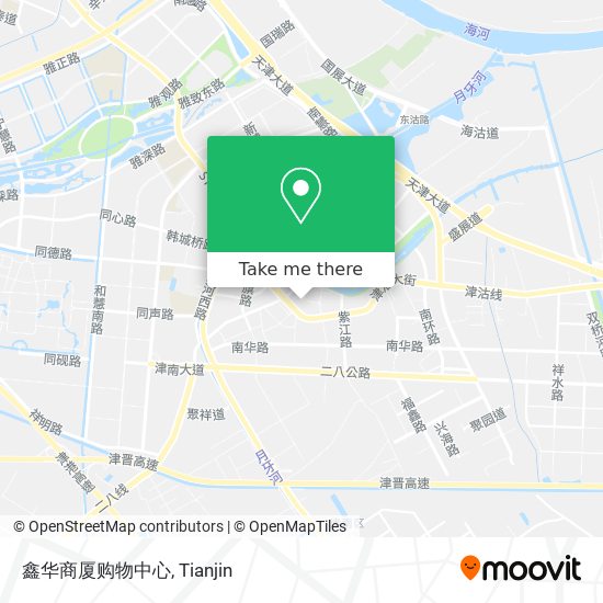 鑫华商厦购物中心 map