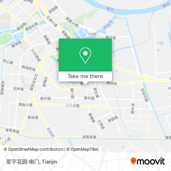 星宇花园-南门 map