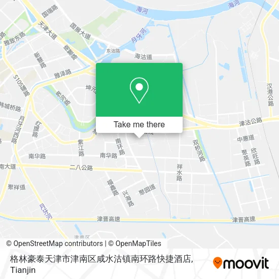 格林豪泰天津市津南区咸水沽镇南环路快捷酒店 map