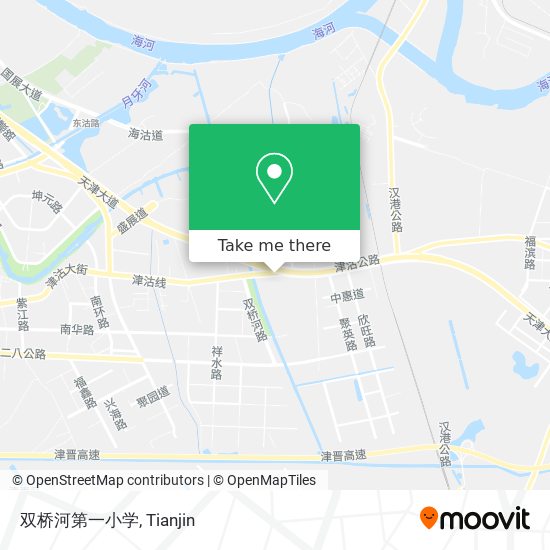 双桥河第一小学 map
