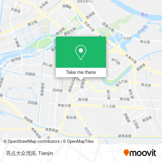 亮点大众洗浴 map