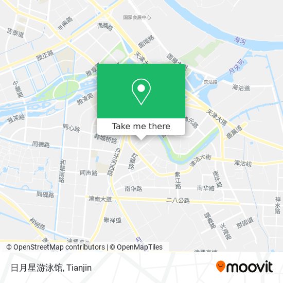 日月星游泳馆 map