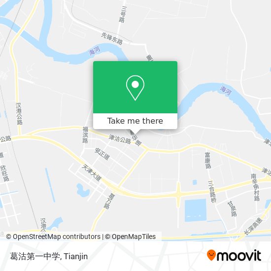 葛沽第一中学 map