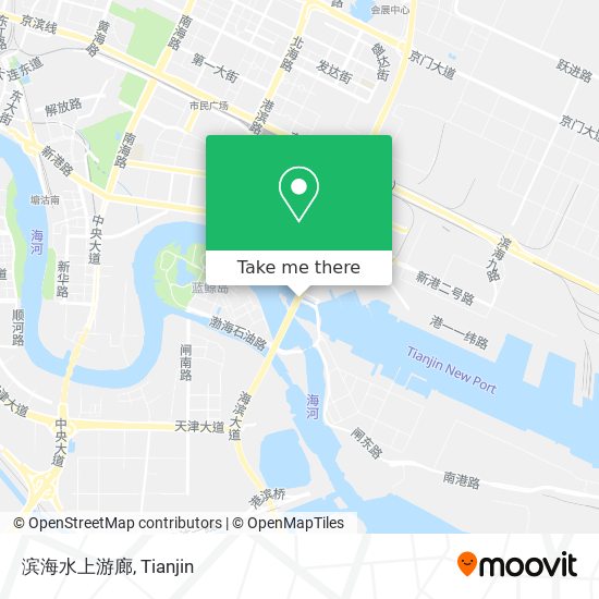 滨海水上游廊 map