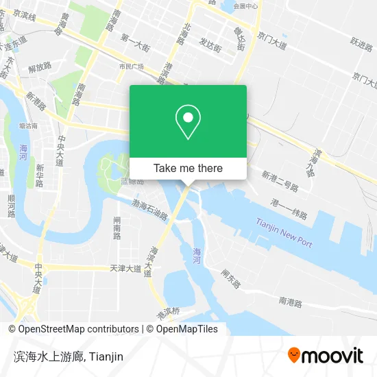 滨海水上游廊 map