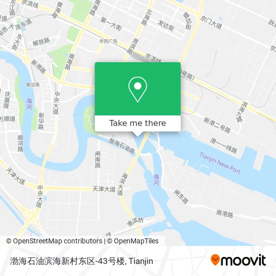渤海石油滨海新村东区-43号楼 map