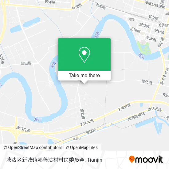 塘沽区新城镇邓善沽村村民委员会 map