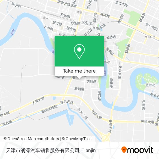 天津市润濠汽车销售服务有限公司 map
