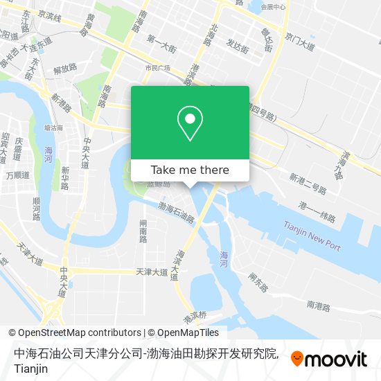 中海石油公司天津分公司-渤海油田勘探开发研究院 map