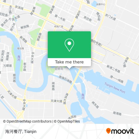 海河餐厅 map