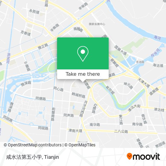 咸水沽第五小学 map