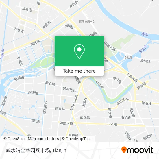 咸水沽金华园菜市场 map