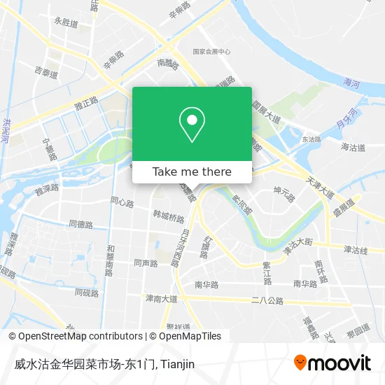 威水沽金华园菜市场-东1门 map