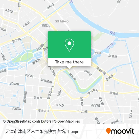 天津市津南区米兰阳光快捷宾馆 map