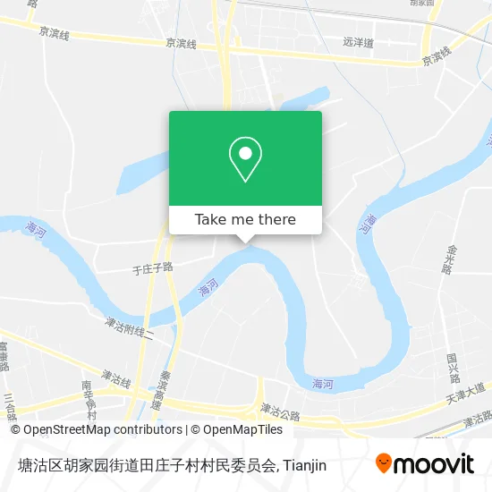 塘沽区胡家园街道田庄子村村民委员会 map