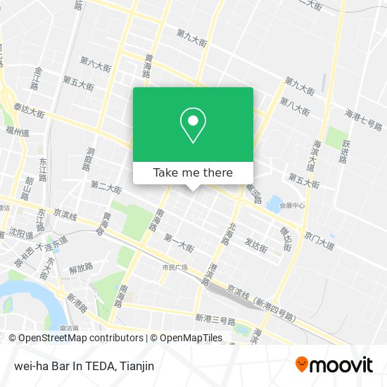wei-ha Bar In TEDA map