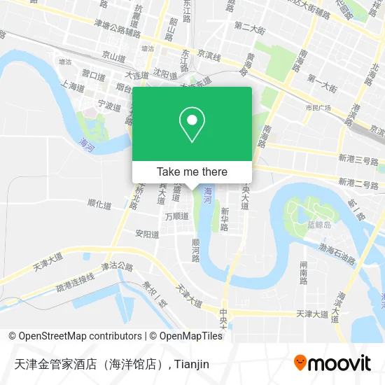 天津金管家酒店（海洋馆店） map