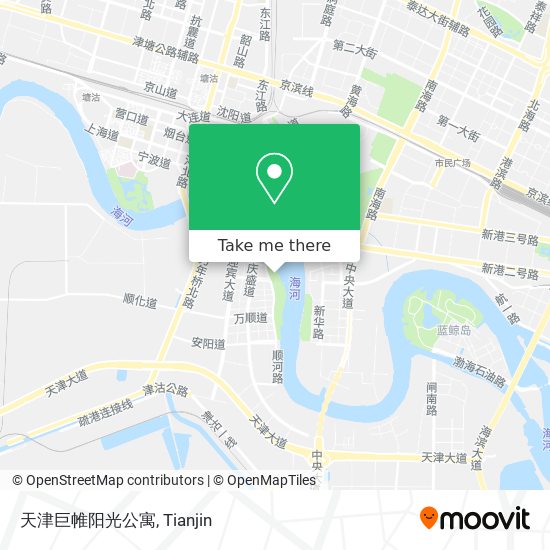 天津巨帷阳光公寓 map