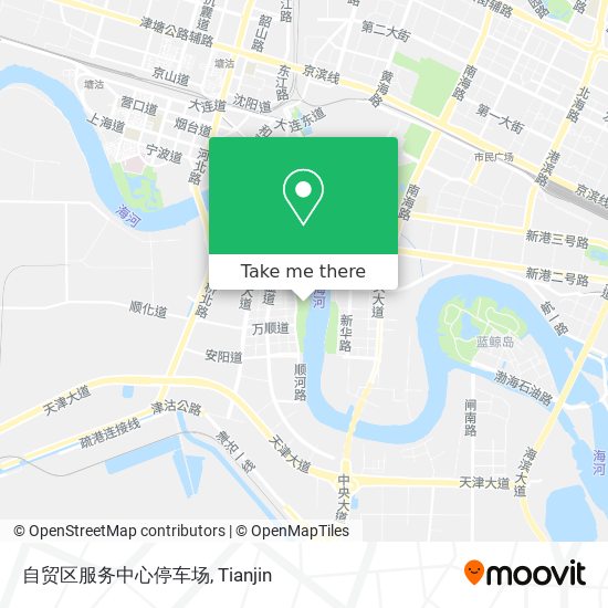 自贸区服务中心停车场 map