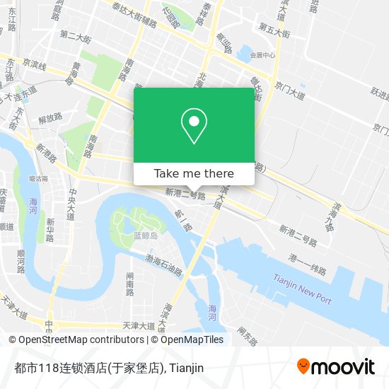 都市118连锁酒店(于家堡店) map