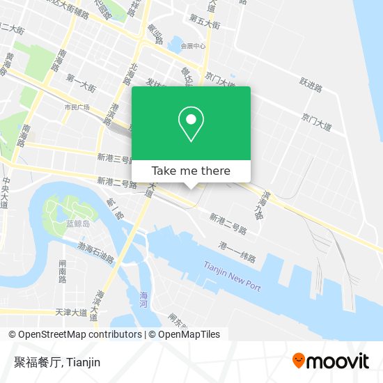 聚福餐厅 map