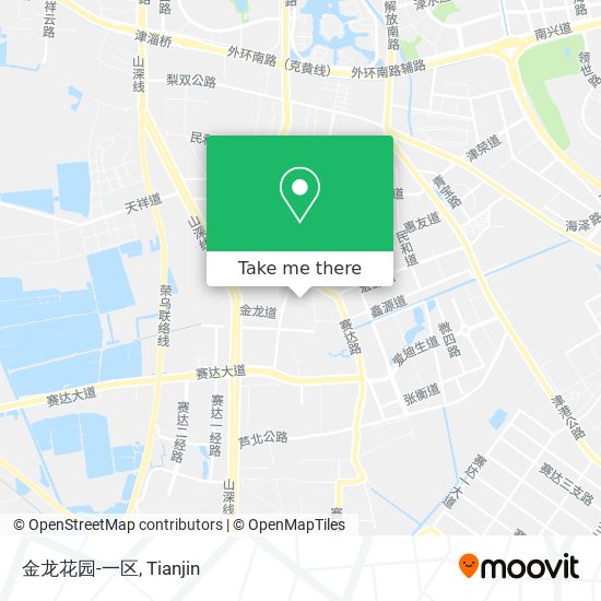 金龙花园-一区 map