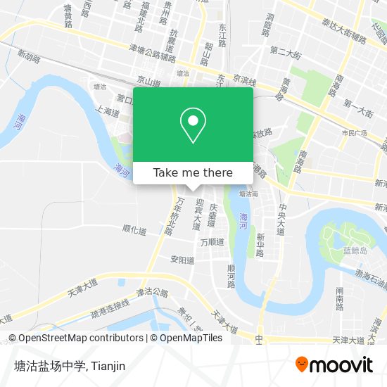 塘沽盐场中学 map