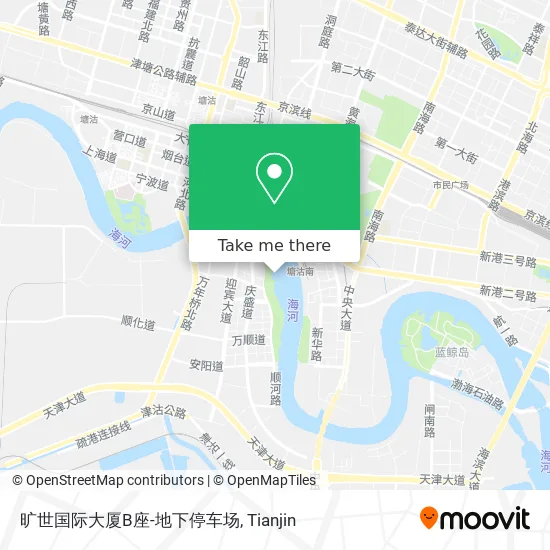 旷世国际大厦B座-地下停车场 map