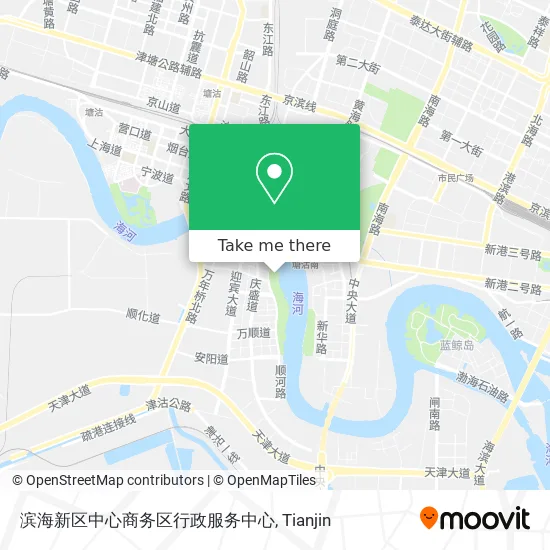 滨海新区中心商务区行政服务中心 map