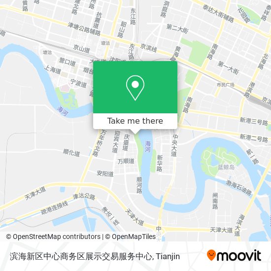 滨海新区中心商务区展示交易服务中心 map