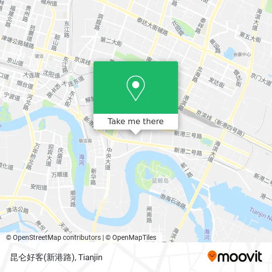 昆仑好客(新港路) map