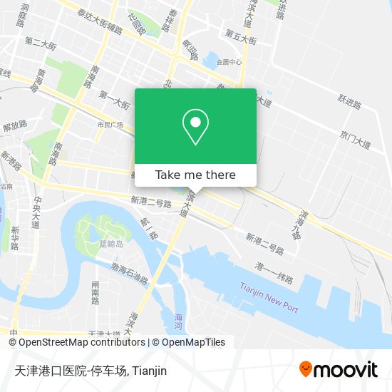 天津港口医院-停车场 map