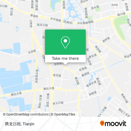 腾龙日租 map