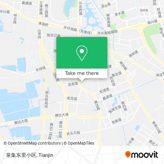 泉集东里小区 map