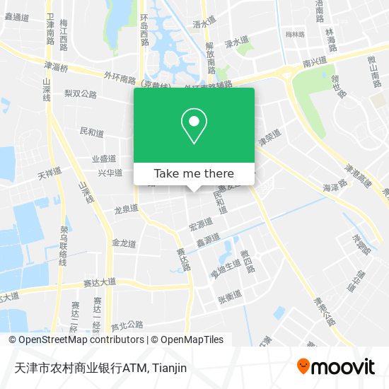 天津市农村商业银行ATM map