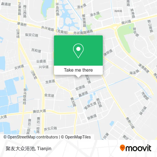 聚友大众浴池 map