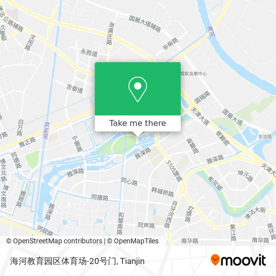 海河教育园区体育场-20号门 map