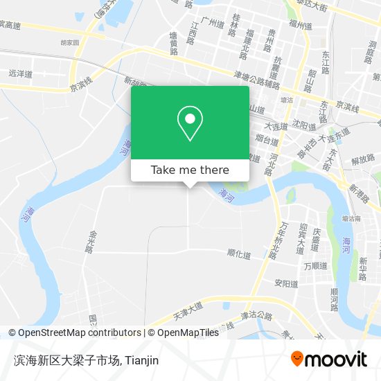 滨海新区大梁子市场 map