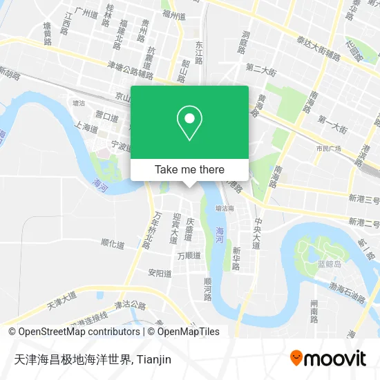 天津海昌极地海洋世界 map