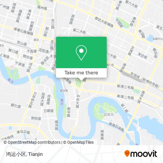 鸿运小区 map