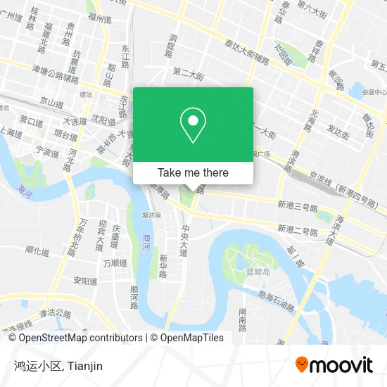鸿运小区 map