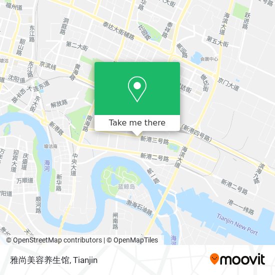 雅尚美容养生馆 map