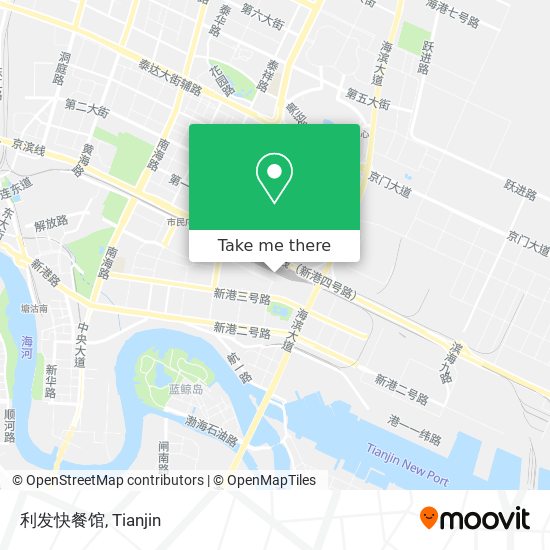 利发快餐馆 map