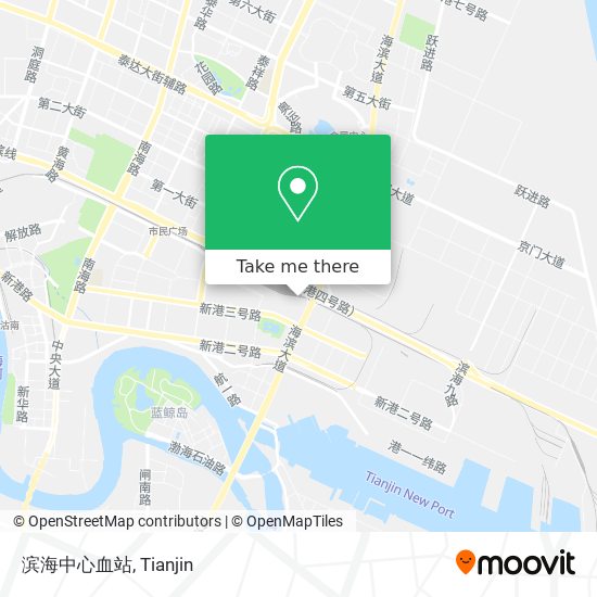 滨海中心血站 map