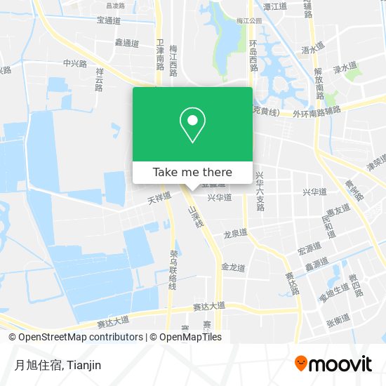 月旭住宿 map