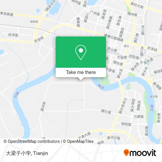 大梁子小学 map