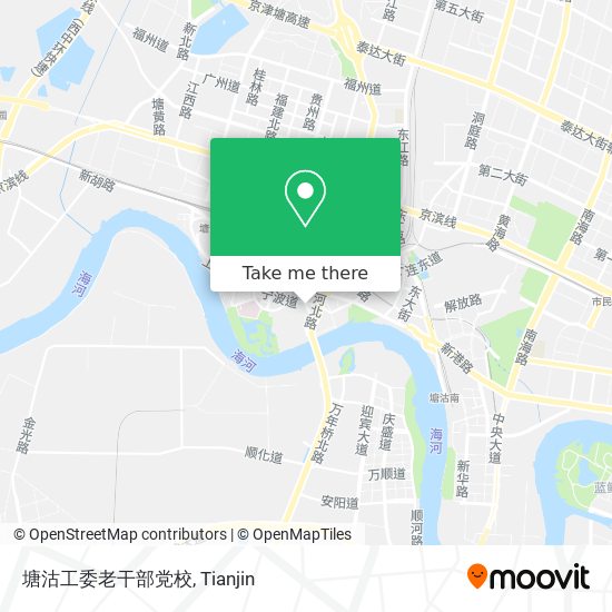 塘沽工委老干部党校 map